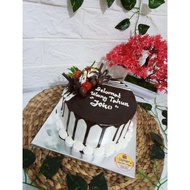 TERLEZAT kue ulang tahun semarang/kue tart brownies 16cm