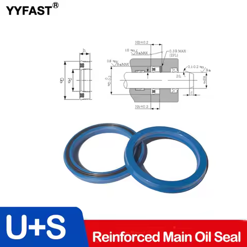 MPS Hydraulic Combination Oil Seal,U+S Reinforced Main Oil Seal,25x33x5,30x40x6,35x45x6,40x50x6,Pist