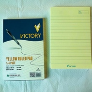Yellow pad Rulled Victory pad Quiz Pad