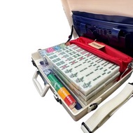 APOLLO麻雀(綠色)+優質黏土籌碼+太空喼套裝(白色)