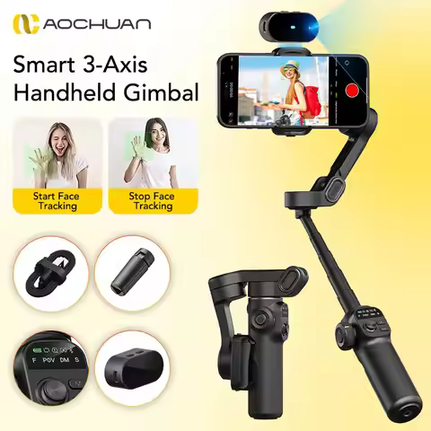 AOCHUAN Smart X2 Ai 3-Axis Gimbal Stabilizer For iPhone And Android Smartphone Gimbal With built-in 