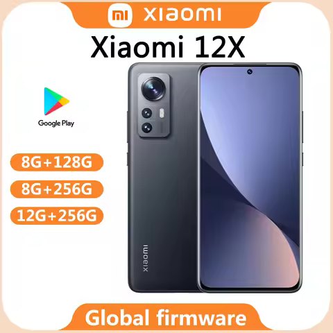 smartphone 5G Xiaomi 12X Global firmware 67W Snapdragon 870 MIUI12.5 Curved screen Fingerprint