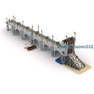 MOC-122812兼容樂高中世紀獅子騎士城堡橋創意拼裝玩具模型積木