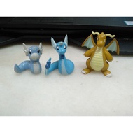 Pokemon Tomy Figure Dratini, Dragonair and Dragonite Flygon