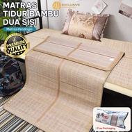 Bamboo Folding Mat Plain Picnic Mat Bamboo Carpet Aesthetic Floor Thick Anti-Slip Waterproof Size 12