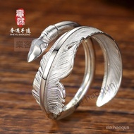 High-Quality Luxury Goro Takahashi Feather Bow Arrow Ring Simple goros Style Sterling Silver Men Wom
