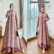 Wedding Dress Glamorous Dress BL Ceruty Mix Brocade Material Women's Clothing Modern Muslim Women's 