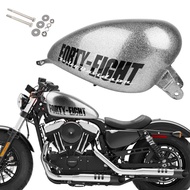 14.4L Motorcycle Vintage 3.8 Gal Fuel Gas Tank with Iron Cap Switch For Harley Sportster XL 48 883 1