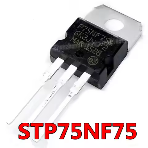 10pcs/lot STP75NF75 TO-220 P75NF75 75N75 MOSFET Transistor