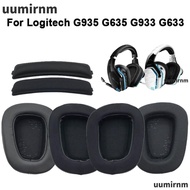 UUMIR 1Pair Ear Cushion Cover, Gaming Headphone Foam Ear Pads, Sponge Replacement Accessories Headse