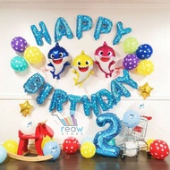 Birthday Balloon Decoration Package/Happy Birthday Baby Shark 01