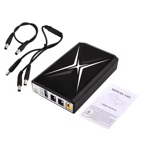 Mini UPS Battery Backup 10400mAh Uninterruptible Power Supply for Security Camera Router WiFi Camera