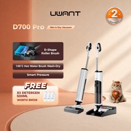 UWANT D700Pro Wet & Dry Vacuum 23kPa, D-Shaped Wide Roller, 100°C Self-Clean & Drying, IPX6 Waterpro