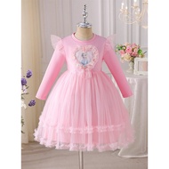 Princess Elsa Girls Spring Clothes Elsa Smoothie Elsa Skirt Children Clothes Birthday Elsa Summer Dr