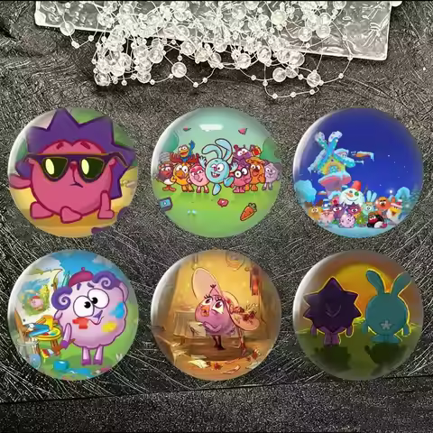 Cute Smeshariki Brooch Metal Decorative Brooch Pins for Backpack Clothes Jacket Accessories,Souvenir