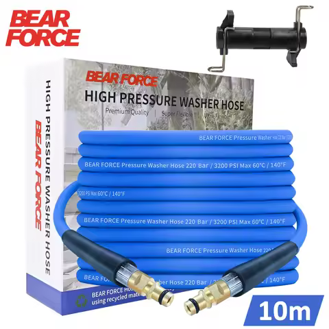 Pressure Washer Replacement Hose Super Flexible Hose 10M/ 32Ft, 220Bar/ 3200Psi Kink Resistant Hose 