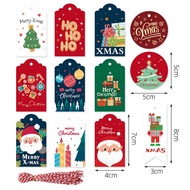 KY🎁In Stock Christmas Tag Holiday Gift Decoration Label Card Baking Tag Christmas Holiday Card BQDN