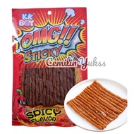 KK Boy OMG Sticky 100g Spicy Sticky Snack China Viral Vegetarian Snack Latio