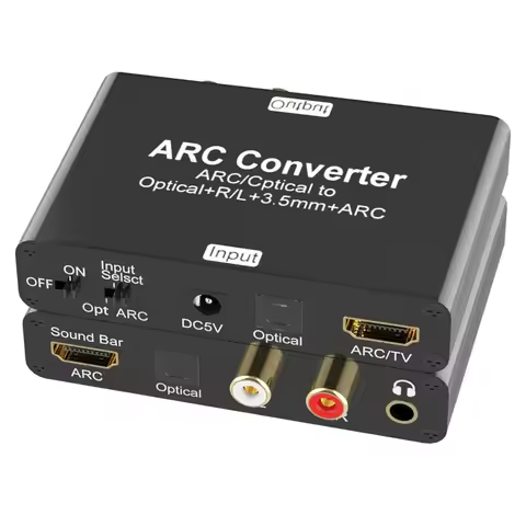 192Khz ARC Audio extractor HDMI ARC Return Extractor DAC Converter ARC SPDIF Optical to Optical 3.5m