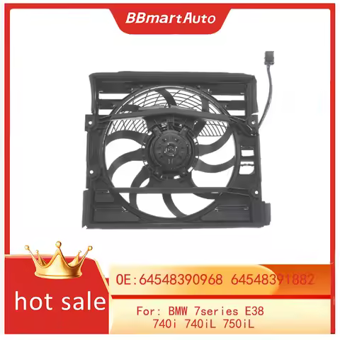 64548390968 64548391882 BBmart Auto Parts Radiator Cooling Fan Assembly for BMW 7series E38 740i 740