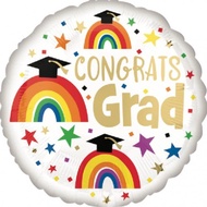 17 in Congrats Grad Anagram Foil Balloon / Graduation Foil Balloon