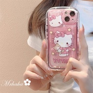 Ins เคสแอร์คุชชั่นสำหรับ Vivo Y36 Y20 Y21 Y16 Y19 Y17 Y22 Y35 Y50 Y30 Y51 Y95 Y02 Y02s Y15s V25การ์ตูนน่ารักสีชมพู Hello Kitty โทรศัพท์สวยฝาครอบป้องกันซิลิโคนกรณี🌈คลังสินค้าพร้อม🌟