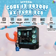 DDR5 x BONMECOM2 คอมประกอบ / CPU i7 14700F / RX 7600 8GB / Case เลือกแบบได้ครับ