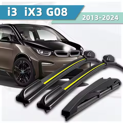 3PCS Car Windshield Wiper Suitable For Bmw I3 Ix3 G08 2013-2024 Natural Rubber Strip Accessories Fro