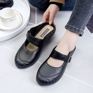 รองเท้าแตะ รองเท้าคัชชูเปิดส้น รองเท้าผู้หญิงสไตล์เกาหลี รองเท้าแตะครึ่งตัวเป่าโถว 4สีค่ะ รองเท้าลำลองผู้หญิงที่ทันสมัยและสะดวกสบาย