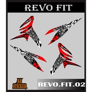 REVO FIT Striping - REVO FIT Stickers Motorcycle Variation List HONDA REVO FIT STICKER CODE 02