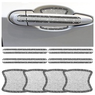 Bling Car Door Handle Protector Rhinestone Universal Car Handle Cover Reflective Bling Car Handle Cover Car Door Bowl Protection for Car Laptops Decoration