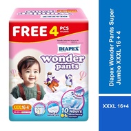 Diapex Wonder Pants Super Jumbo XXXL 16 + 4
