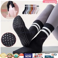 Yoga Socks women's five finger socks Non slip Sports Ballet Dance Sock Anti-slip Foot mid Tube Pilat