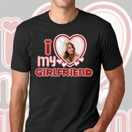 I Love My Girlfriend Shirt Custom Photo Girlfriend Shirt Custom Face Girlfriend Heart Shirt Valentin