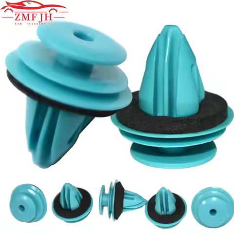 Green Plastic Rivets Auto Car Fastener For BMW 9mm Hole Interior Door Card Panel Trim Clips Retainer