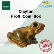 CLAYTAN Frog/katak Coin Box/ Ceramic/ Coin bank/ Saving bank/ Saving box/ Tabung Duit/ Tabung ATM / 