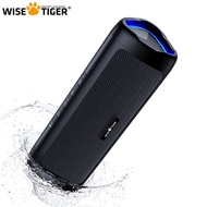 WISE TIGER ลำโพงบลูทูธสเตอริโอไร้สาย Bluetooth5.3ลำโพง24ชั่วโมง RGB Light AUX-In Typec ชาร์จ