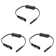 3X Power Extension Cord Iec320 C7 to C8 Power Adapter Extension Cord with Switch Control with "8" In