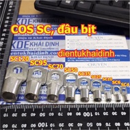 20pcs SC bare COS head made of tin-plated copper SC2.5 SC4 SC6 SC10 SC16 SC25 SC35 SC50 SC70 SC95 SC