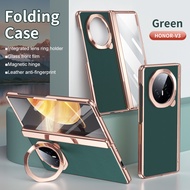 Honor Magic V3 Leather Casewith Magnetic Hinge Protection & Built-in Screen Protector & KickstandAnt