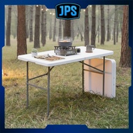 Heavy Duty Folding Table 4FT (120cm) Fold-in-half Table White Steel portable Folding Table 4feet Fol