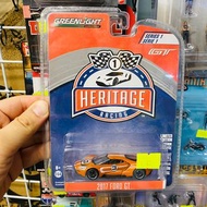 Greenlight 1:64 Die-cast Model Car 2017 Ford GT #3 Orange Green Light 福特 GT