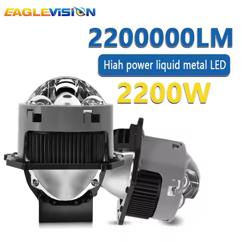 EAGLEVISION 2pcs 3.0 Inch Bi Led Projector Lens Headlights Lenses for Hella LED Lights H4 H7 9005 90
