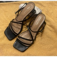 Pass Odette e Odile genuine leather strappy high heel sandals, size 39, thin feet, 25cm long, fits w