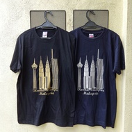 T-Shirts KLCC & Merdeka 118 (Gold and Sliver printed) 100% Material cotton