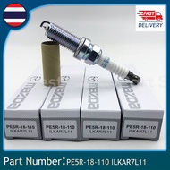 MAZDA หัวเทียน IRIDIUM ILKAR7L11(1 ชุด 4 ชิ้น) PART NO. PE5R-18-110 สําหรับ Mazda 23 CX3CX5 Skyactiv