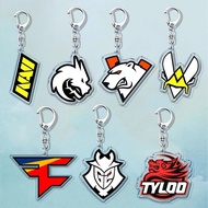 Acrylic mica keychain printed with logos of Esports CSGO Dota 2 Valorant NAVI G2 FaZe Clan Team Spir