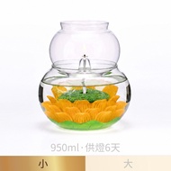 [Made in Taiwan] Xiaoruyi A11 Windproof Water Lotus Oil Lamp Set-Orange For Lamp 6 Days Bright Lamp 