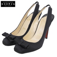 Christian LouboutinRIBON圖案高跟鞋，女士，黑色，37碼（二手）