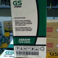 Kualitas Terjamin Aki Mobil / Battery Gs Astra Type Gs Hybrid 36B20R /